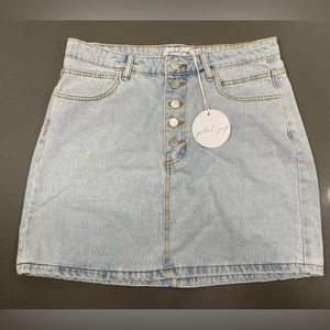 Petal & Pup Light Blue Denim Mini Skirt